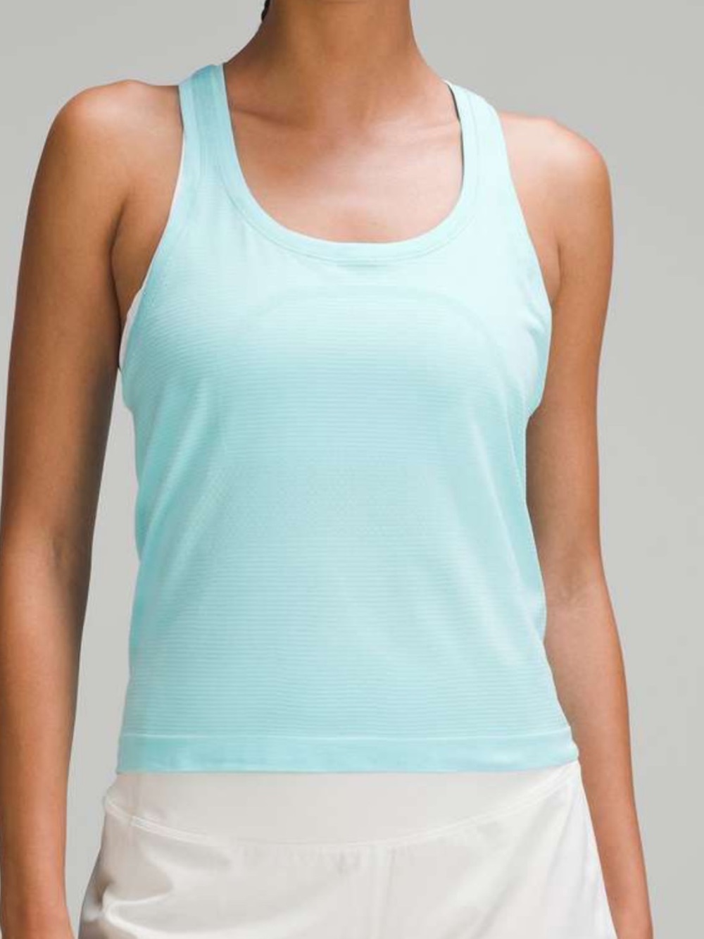 Lululemon Swiftly Tech Tank Race Length in Cyan Blue